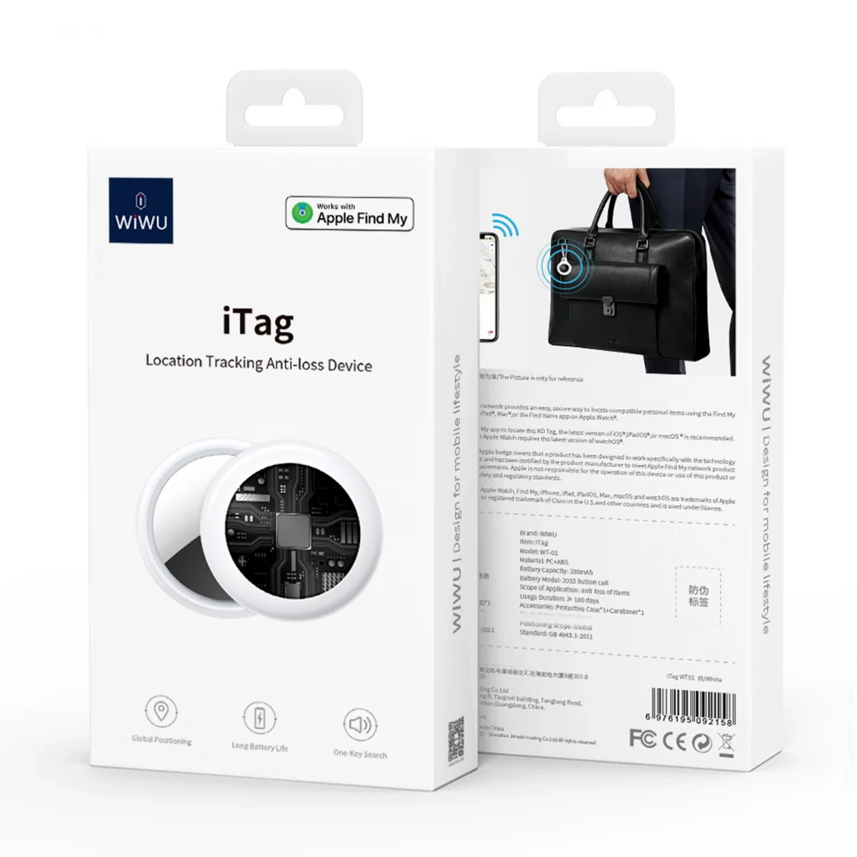 WiWU iTag Anti-Lost Smart Location Tracker - Image 4