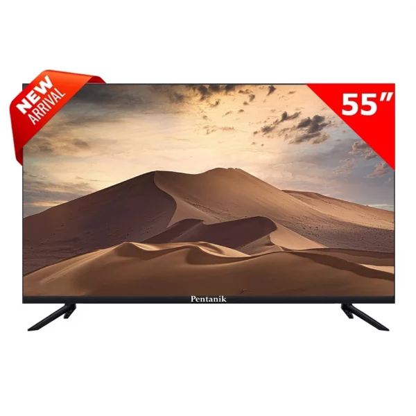 Pentanik 55" 4k Frameless Voice Control Android TV